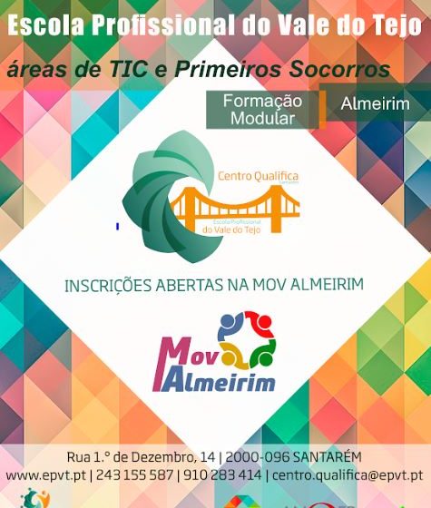 Abertas inscrições de TIC e Primeiros Socorros na MovAlmeirim