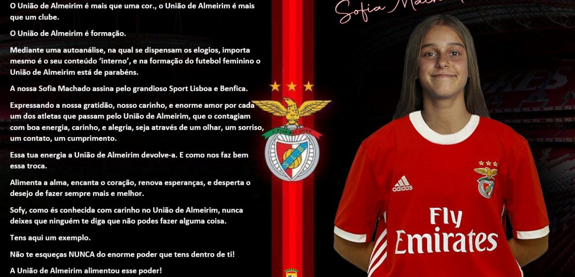 Jogadora do U. Almeirim transfere-se para Benfica