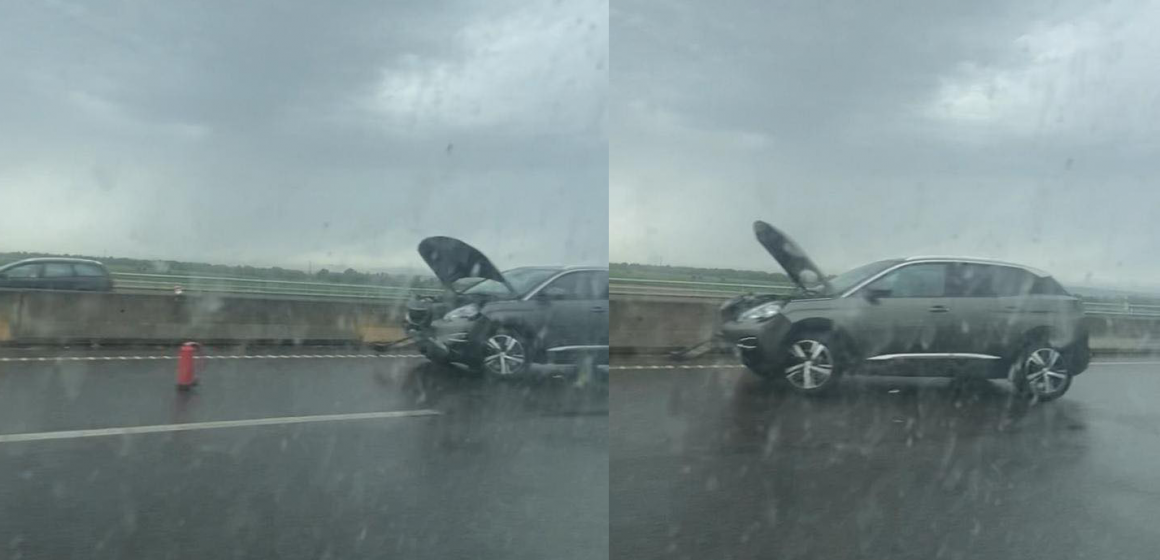 Despiste na Ponte Salgueiro Maia provoca três feridos, um deles é uma criança