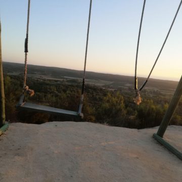 Baloiço panorâmico dos Gagos vandalizado