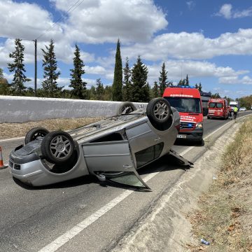 Despiste aparatoso provoca quatro feridos na EN 118