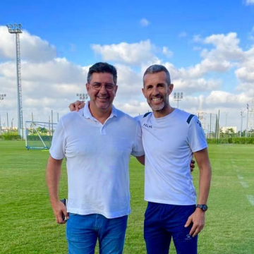 Rui Vitória visita Nuno Carrapato