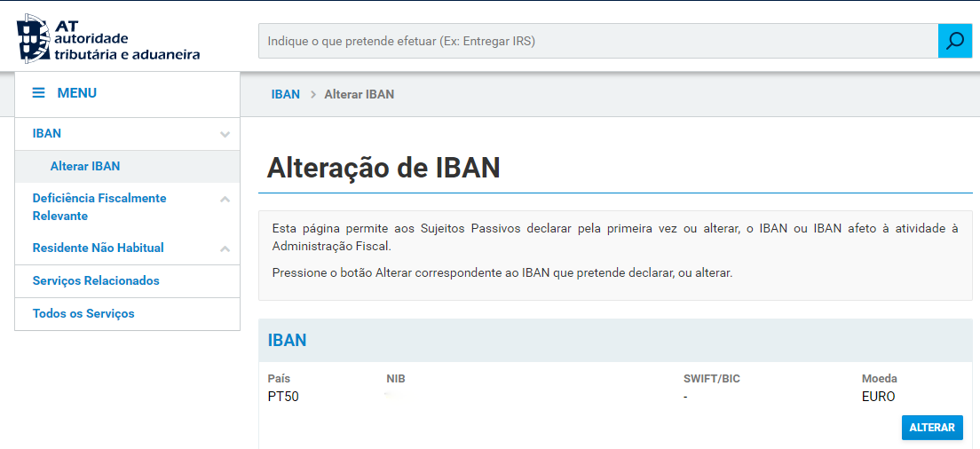 Fisco esclarece como resolver problemas com o IBAN