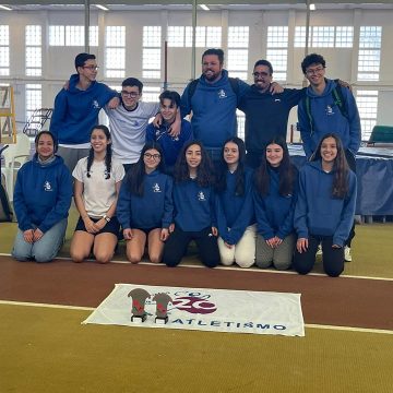 Atletismo dos 20 kms campeão regional de pista coberta