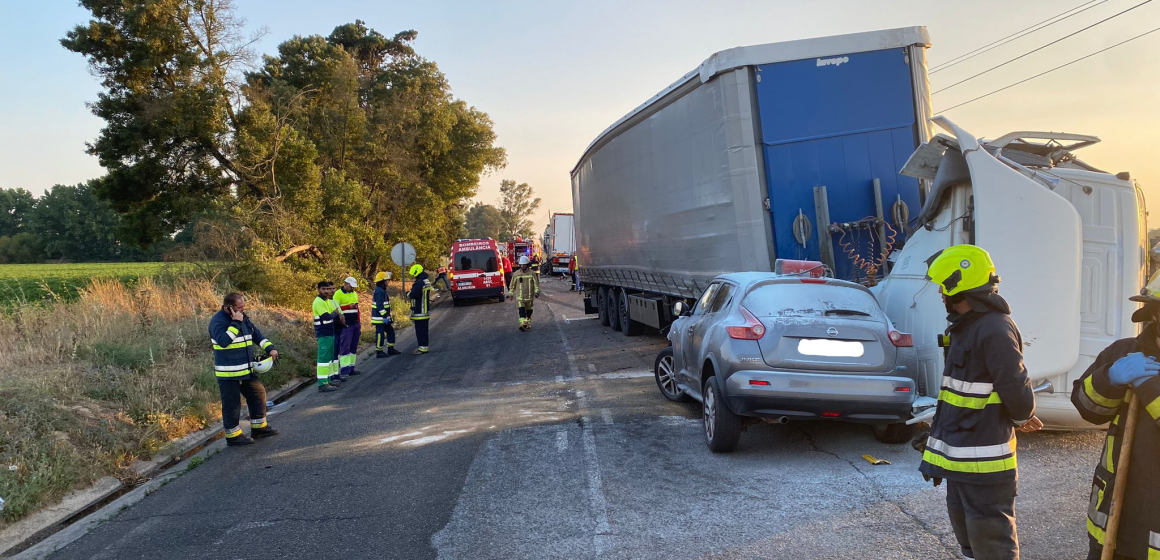 EN 118 reabre ao trânsito oito horas após acidente em Benfica do Ribatejo