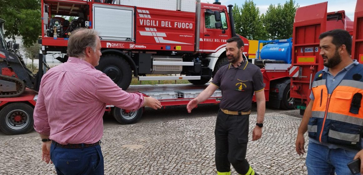 Almeirim acolhe bombeiros franceses e italianos que vão participar em exercício internacional