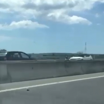 Homem conduz carro em contramão na Ponte Salgueiro Maia (c/vídeo)