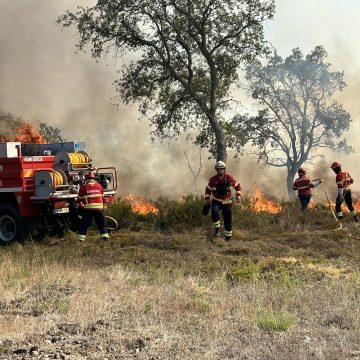 Incêndio mobilizou mais de 100 operacionais e três meios aéreos junto ao concelho de Almeirim