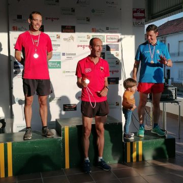 David Alfaiate no pódio do Campeonato Distrital de Estrada