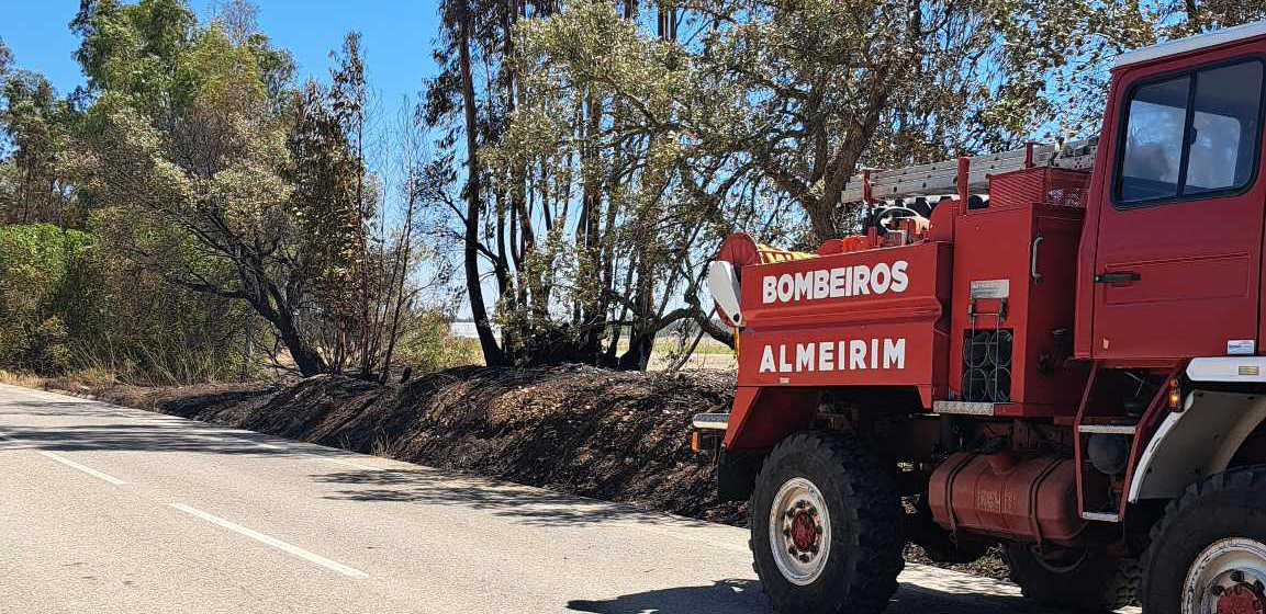 Avaria em camião provoca incêndio florestal no Convento da Serra