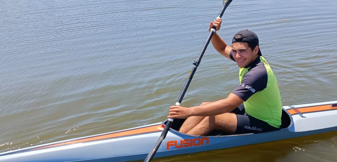 Pedro Martim Figueiredo na semifinal do Europeu de Canoagem