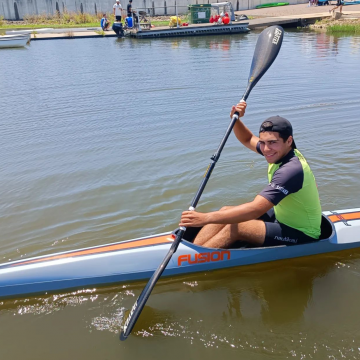 Pedro Martim Figueiredo na semifinal do Europeu de Canoagem