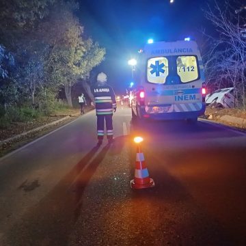 Despiste de carrinha provoca um ferido na estrada entre a Tapada e Alpiarça