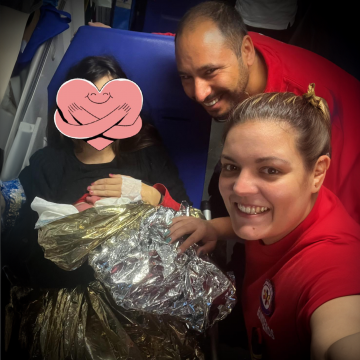 Bebé nasce na ambulância dos Bombeiros Voluntários de Almeirim em plena A1