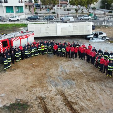 Exercício testa capacidade operacional com acidente de viação em Almeirim (c/vídeo)