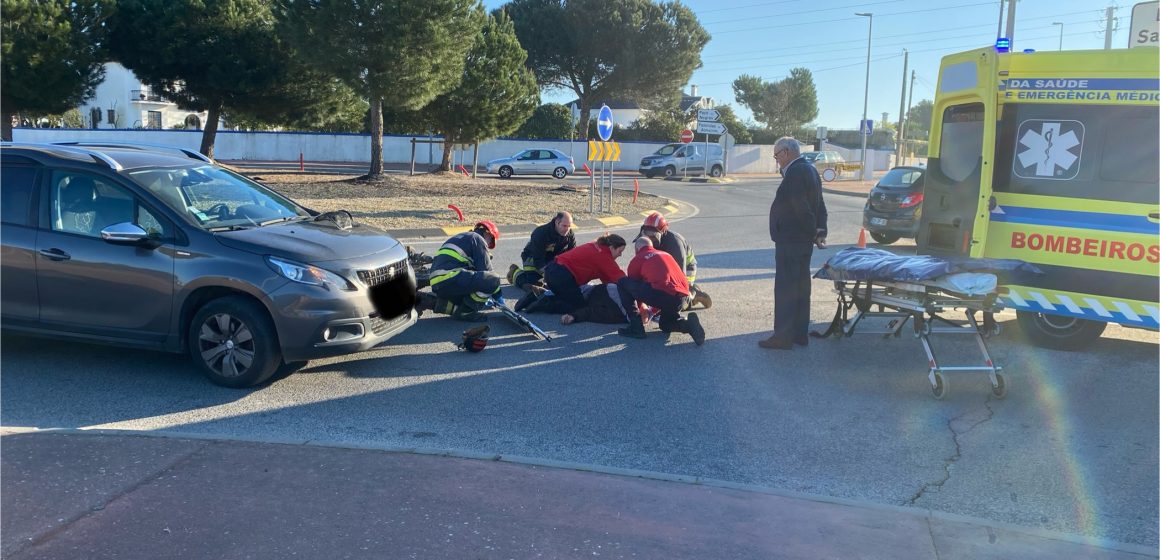 Colisão provoca um ferido na Circular Urbana de Almeirim