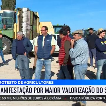 Agricultores em protesto. Concelho representado