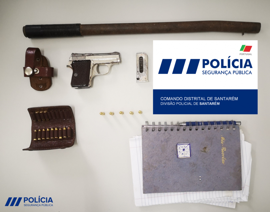 Homem detido pela PSP por posse ilegal de arma e extorsão