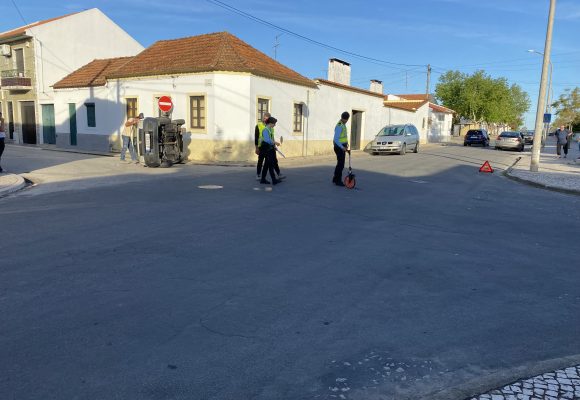 Colisão aparatosa no Pupo