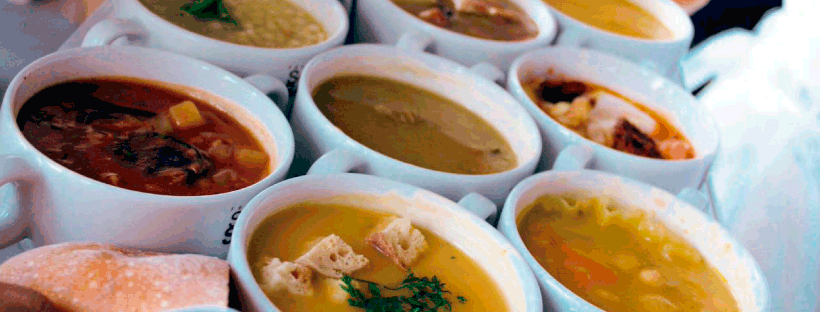 18 deliciosas sopas, mais de 600 litros e muito mais