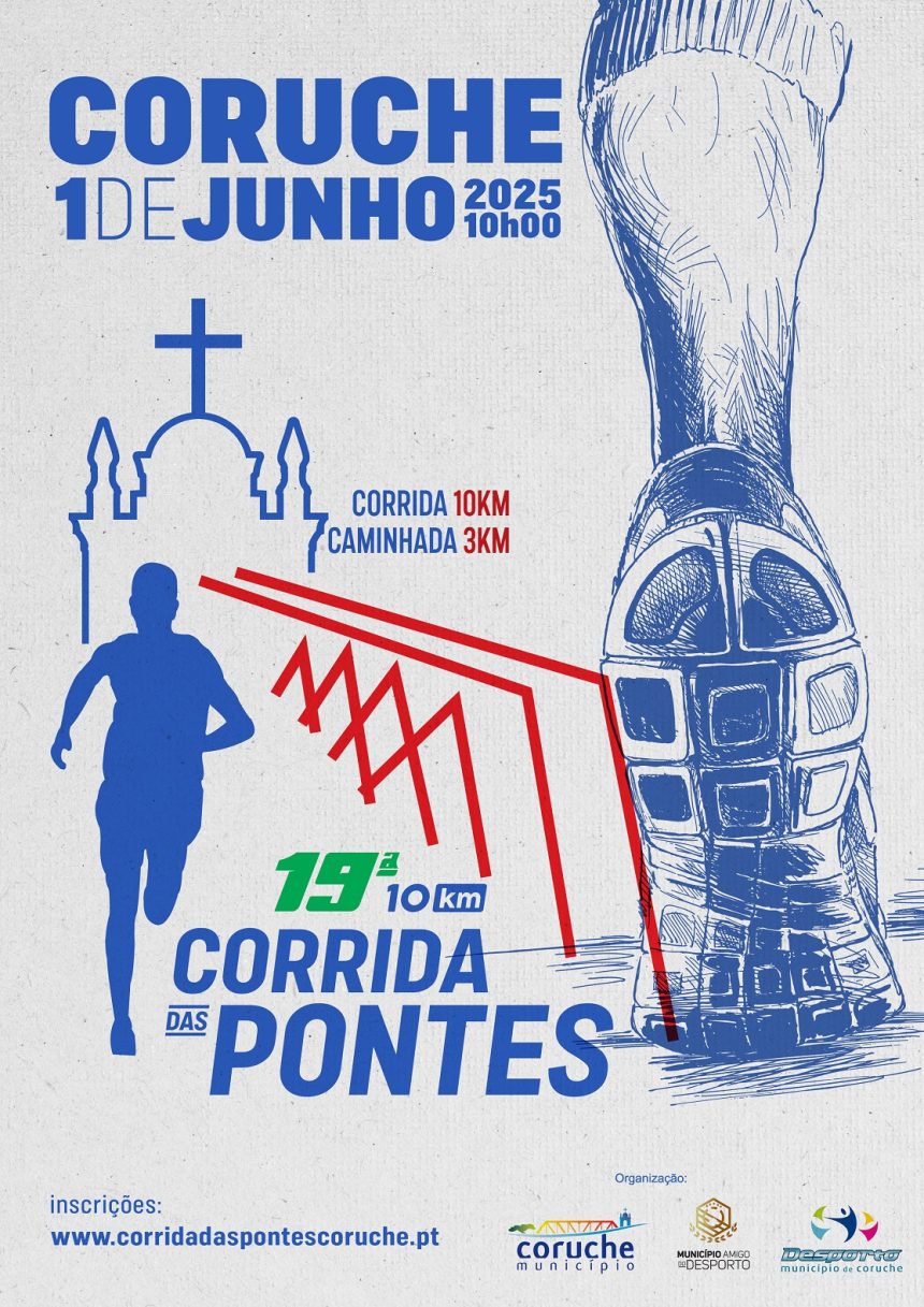 Corrida das Pontes e da Família celebra desporto e vida ativa a 1 de junho