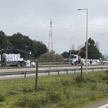 Camião deixa cair carga e corta acesso ao IC10