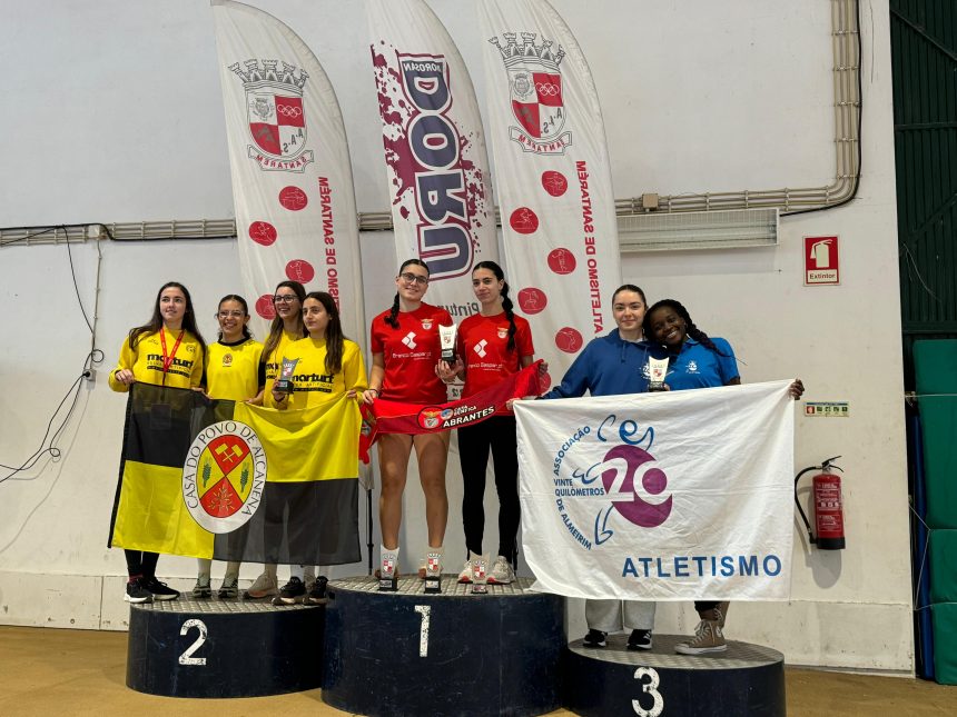 Atletismo dos 20kms com vários pódios no campeonato de Santarém de pista curta