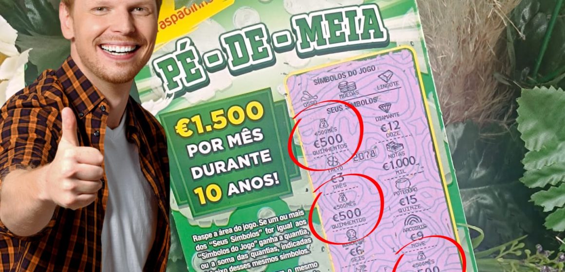 casa do papel prémio Raspadinha vendida em Almeirim vale 12 mil euros
