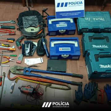PSP recupera material furtado e identifica suspeitos