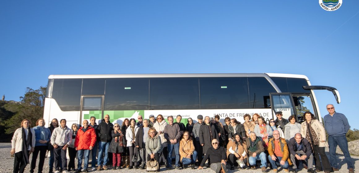 Idosos da Raposa visitam ruas floridas de Redondo