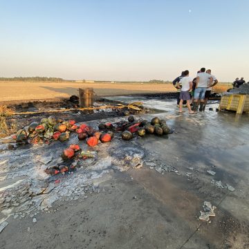 Incêndio em armazém agrícola faz um ferido grave em Alpiarça