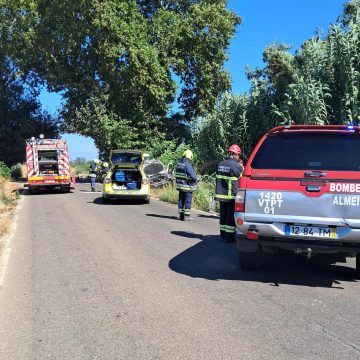 Despiste provoca um ferido na Estrada do Campo