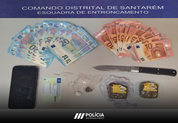 PSP detém suspeito de tráfico e apreende drogas e armas em operação