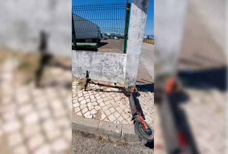 Homem em estado grave após despiste de trotinete em Almeirim